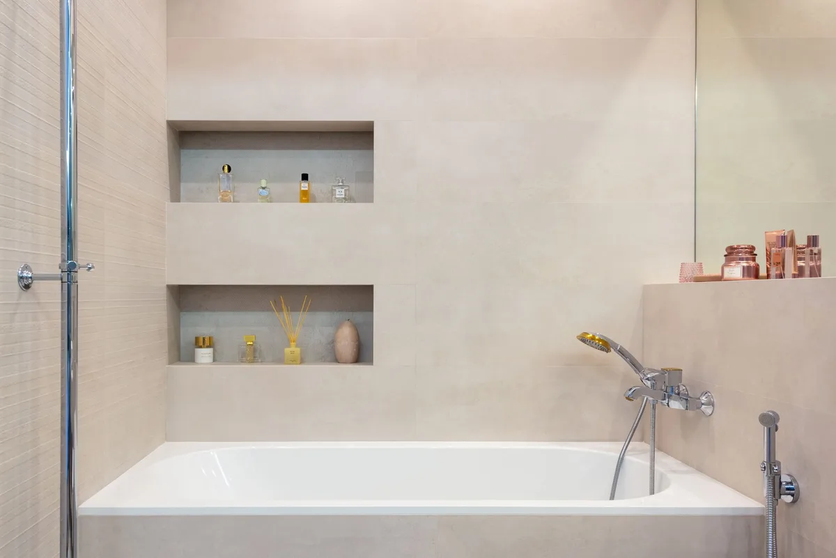 How to Add a Bathtub Shelf Without Drilling