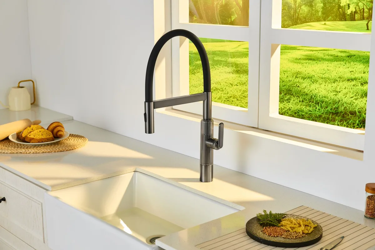 How to Install a Pull Down Kitchen Faucet With a Soap Dispenser