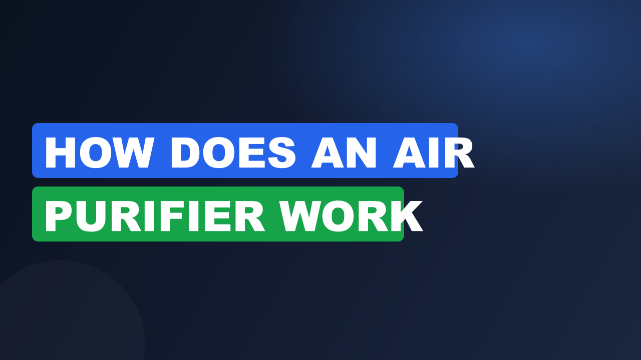 how does an air purifier work