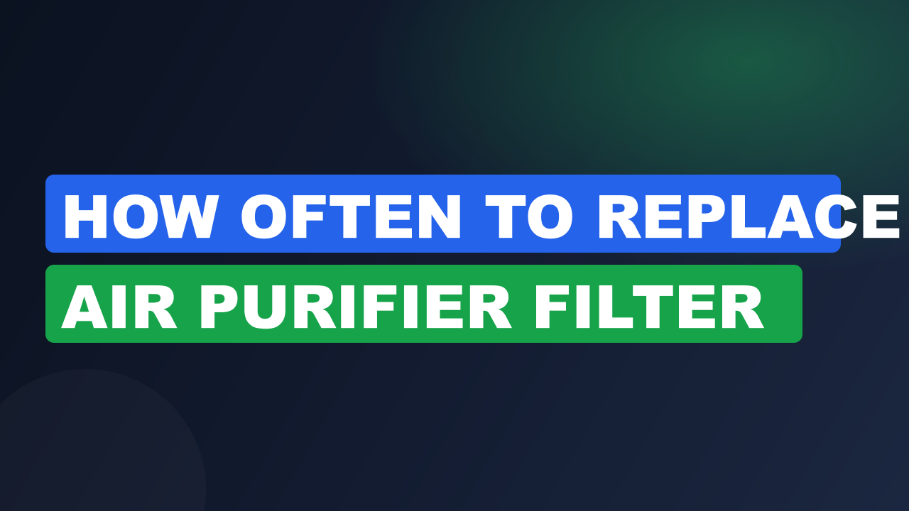 how often to replace air purifier filter