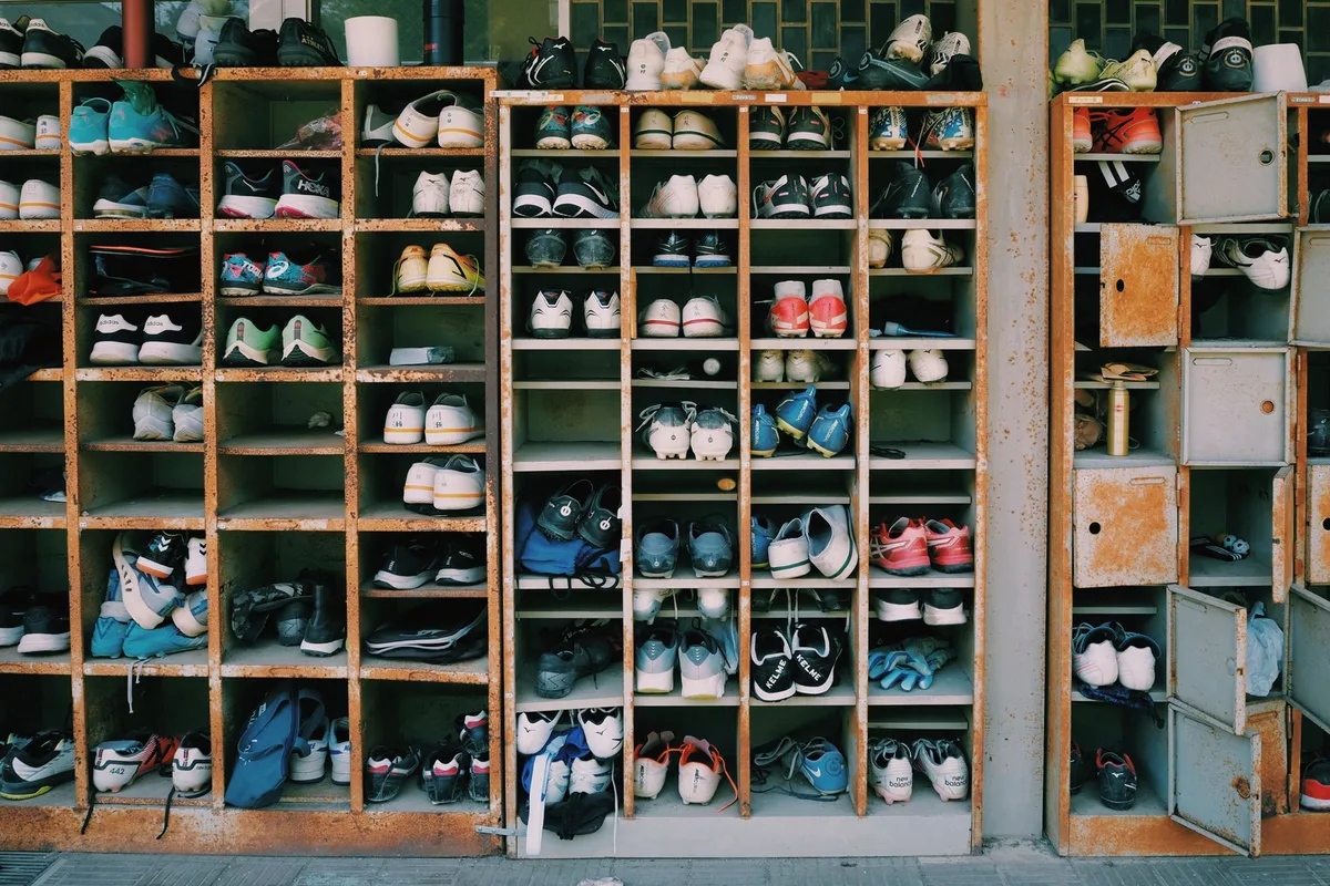how to organize shoes in a small space