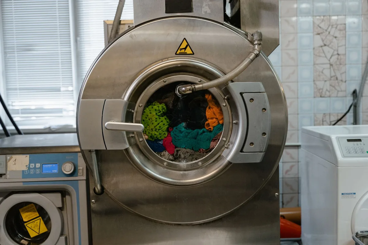 laundry bag in washing machine