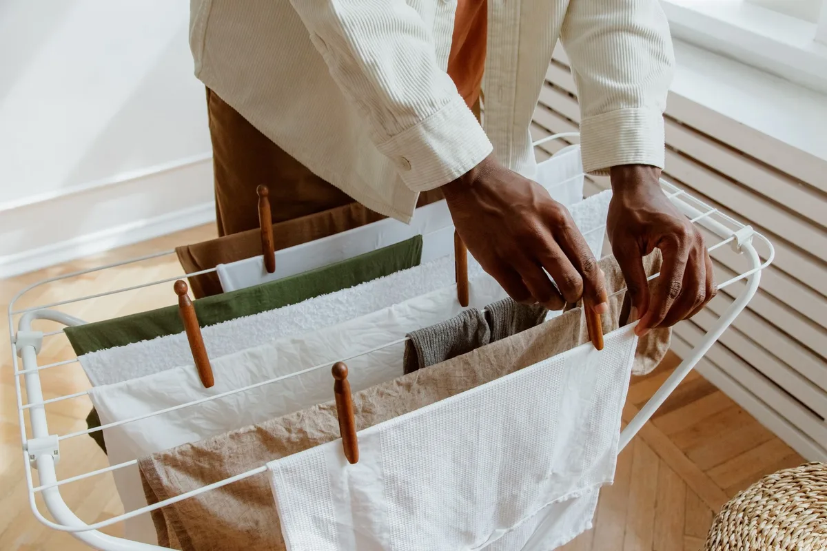laundry drying rack usage