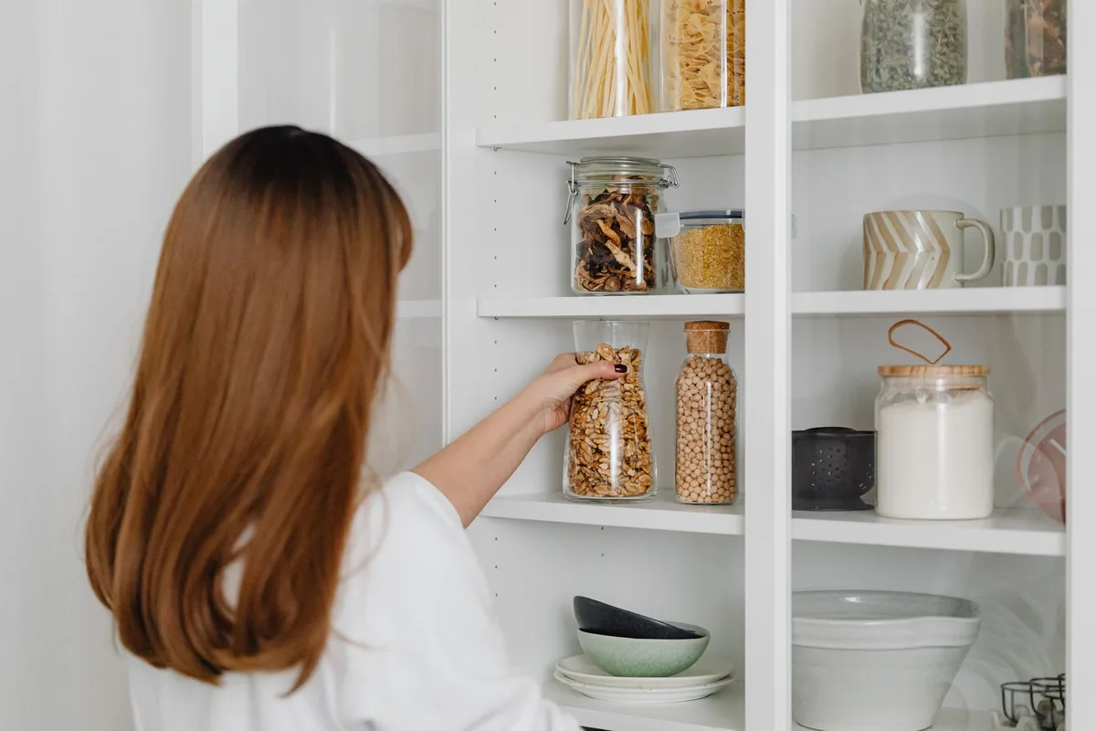 Pantry before and after