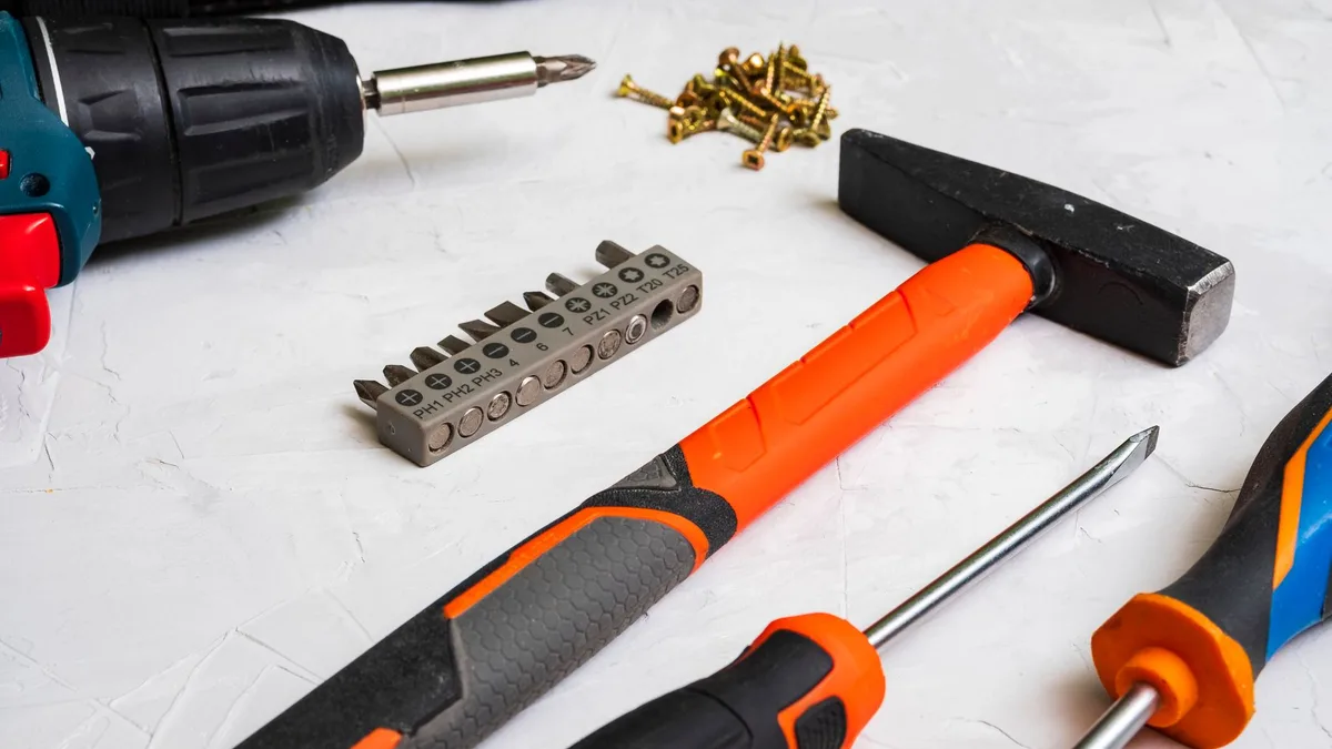 pliers and screwdriver