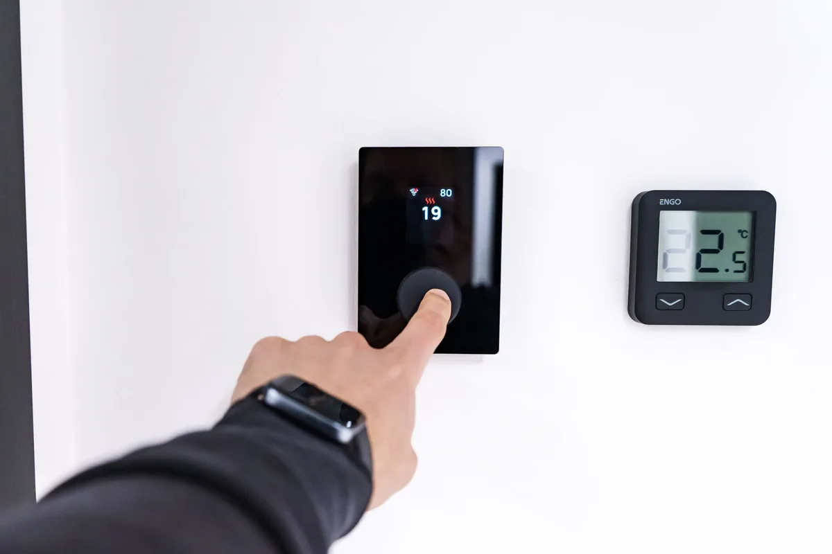 Pro Thermostat factory reset menu screen