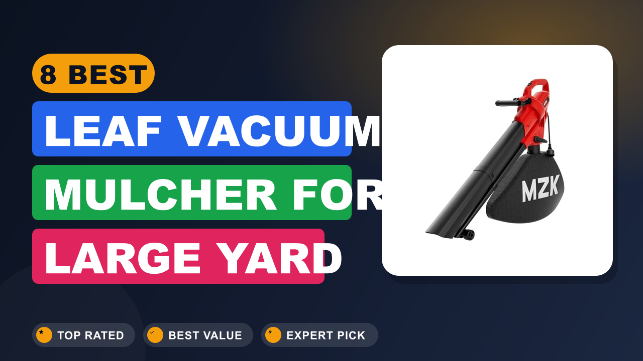 8 Best Leaf Vacuum Mulcher for Large Yard
