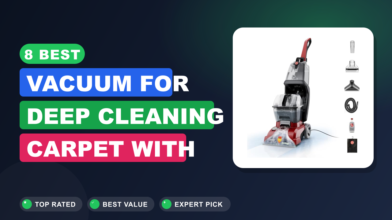 8 Best Vacuum for Deep Cleaning Carpet With Water